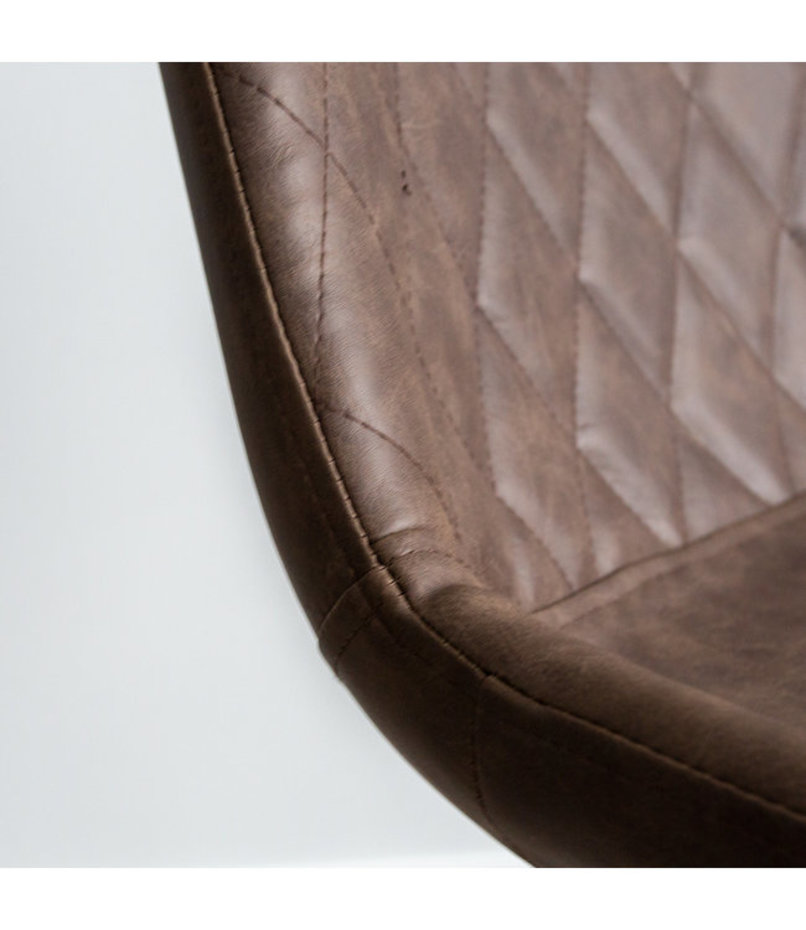 Industrial Bar Stool Bowie Brown Furnwise