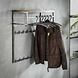 Hardwood coat rack Arthur wall shelf 14 hooks Hardwood coat rack Arthur wall shelf 14 hooks