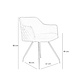 Velvet dining chair Nelly Copper with arm Velvet dining chair Nelly Copper with arm