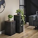Industrial Side Table Belby Robust Hardwood 50cm Industrial Side Table Belby Robust Hardwood 50cm