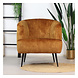 Velvet armchair Billy Yellow Velvet armchair Billy Yellow