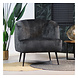 Velvet armchair Billy Anthracite Velvet armchair Billy Anthracite