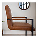 Industrial Dining Chair Kubis Cognac Industrial Dining Chair Kubis Cognac