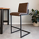 Industrial Bar Stool Kubis Taupe Industrial Bar Stool Kubis Taupe