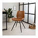 Industrial Dining Chair Barron Cognac Industrial Dining Chair Barron Cognac