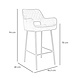 Velvet Bar Stool Mika Green Velvet Bar Stool Mika Green