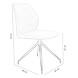 Industrial Dining Chair Grayson Cognac Industrial Dining Chair Grayson Cognac