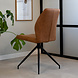 Industrial Dining Chair Grayson Cognac Industrial Dining Chair Grayson Cognac