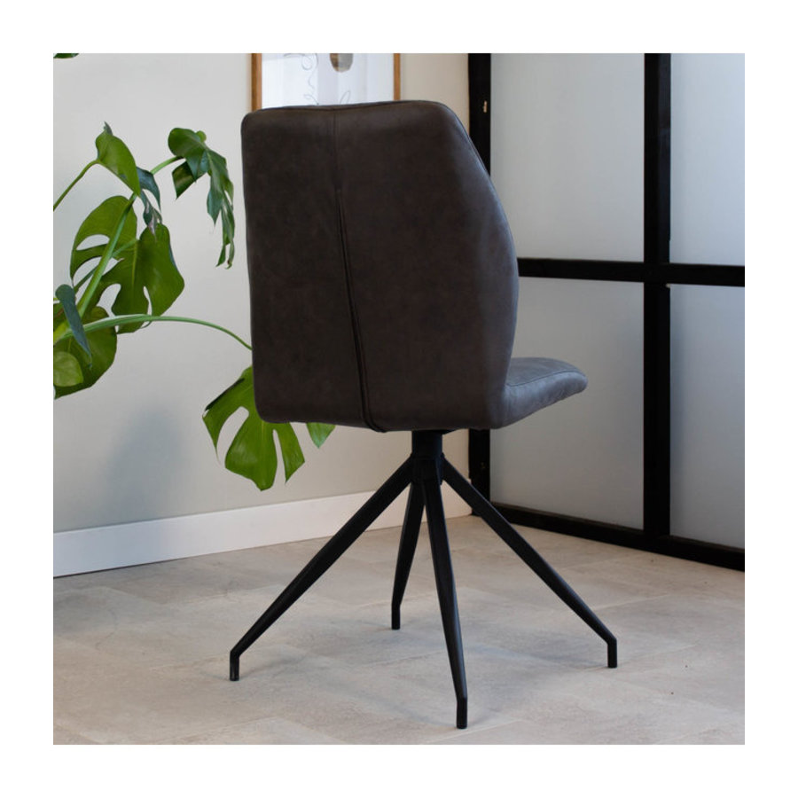 Industrial Dining Chair Grayson Anthracite