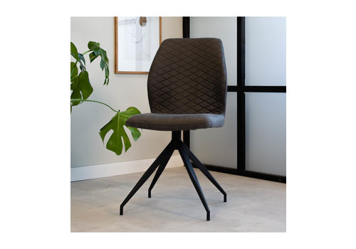  Industrial Dining Chair Grayson Anthracite 