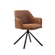Industrial Dining Chair Dex Cognac Eco-Leather Industrial Dining Chair Dex Cognac Eco-Leather