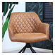 Industrial Dining Chair Dex Cognac Eco-Leather Industrial Dining Chair Dex Cognac Eco-Leather