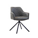 Industrial Dining Chair Dex Anthracite Eco-Leather Industrial Dining Chair Dex Anthracite Eco-Leather