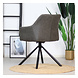 Industrial Dining Chair Dex Anthracite Eco-Leather Industrial Dining Chair Dex Anthracite Eco-Leather
