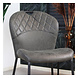 Industrial dining chair Fay Anthracite leather Industrial dining chair Fay Anthracite leather
