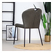 Industrial dining chair Fay Anthracite leather Industrial dining chair Fay Anthracite leather