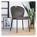 Industrial dining chair Fay Anthracite leather Industrial dining chair Fay Anthracite leather