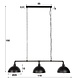 Ceiling Light Sena Black Industrial Design Ceiling Light Sena Black Industrial Design