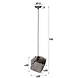 Ceiling Light Rock 1L Chromed Ceiling Light Rock 1L Chromed