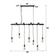 Ceiling Light Zander 7L Industrial Design Ceiling Light Zander 7L Industrial Design