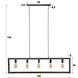 Industrial Ceiling Light Aiden 5L Industrial Ceiling Light Aiden 5L