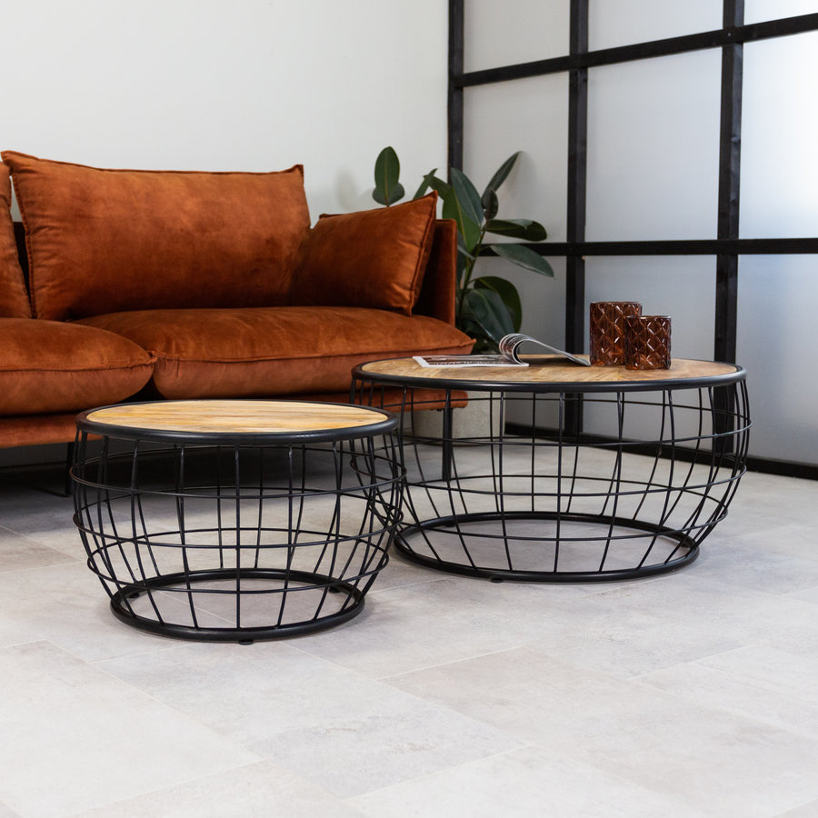 Coffee Table Bombay (set of 2) Industrial Design Furnwise
