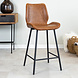 Industrial Bar Stool Barron Cognac Industrial Bar Stool Barron Cognac