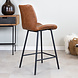 Industrial Bar Stool Barron Cognac Industrial Bar Stool Barron Cognac