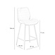 Velvet Bar Stool Toby Taupe Velvet Bar Stool Toby Taupe