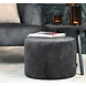 Velvet Poof Anna Anthracite Velvet Poof Anna Anthracite