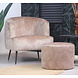Velvet Poof Anna Taupe Velvet Poof Anna Taupe