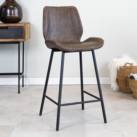 Industrial Barstool Barron Taupe