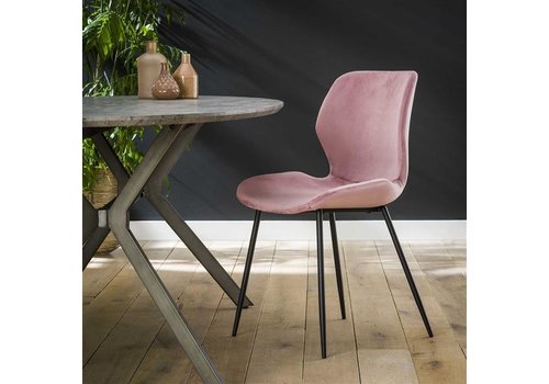  Velvet dining chair Golf Pink 