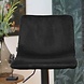 Velvet bar stool Frankie Black height adjustable Velvet bar stool Frankie Black height adjustable