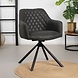 Industrial Dining Chair Dex Black Eco-Leather Industrial Dining Chair Dex Black Eco-Leather