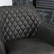 Industrial Dining Chair Dex Black Eco-Leather Industrial Dining Chair Dex Black Eco-Leather
