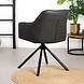 Industrial Dining Chair Dex Black Eco-Leather Industrial Dining Chair Dex Black Eco-Leather