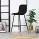 Velvet Bar Stool Mikky Black Velvet Bar Stool Mikky Black