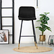 Velvet Bar Stool Mikky Black Velvet Bar Stool Mikky Black