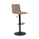 Velvet bar stool Frankie Taupe height adjustable Velvet bar stool Frankie Taupe height adjustable