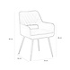 Velvet dining chair Mika Taupe with arm Velvet dining chair Mika Taupe with arm
