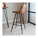 Industrial Bar Stool Jordan Brown Microfiber Industrial Bar Stool Jordan Brown Microfiber