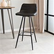 Industrial Bar Stool William Black PU Industrial Bar Stool William Black PU