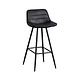 Industrial Bar Stool William Black PU Industrial Bar Stool William Black PU