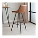 Industrial Bar Stool William Cognac PU Industrial Bar Stool William Cognac PU