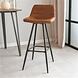 Industrial Bar Stool William Cognac PU Industrial Bar Stool William Cognac PU