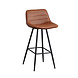 Industrial Bar Stool William Cognac PU Industrial Bar Stool William Cognac PU