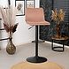 Velvet bar stool Frankie Pink height adjustable Velvet bar stool Frankie Pink height adjustable