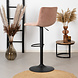 Velvet bar stool Frankie Pink height adjustable Velvet bar stool Frankie Pink height adjustable