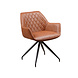 Industrial Dining chair Gian Cognac Industrial Dining chair Gian Cognac